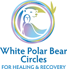 White Polar Bear Circles Logo